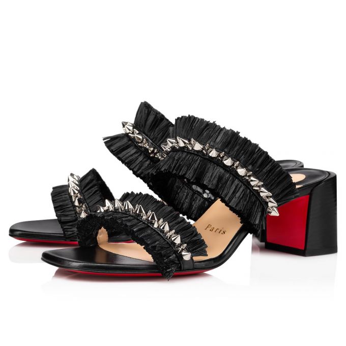 Christian Louboutin Marivodou 55 Mules Mules Kadın Siyah | Türkiye RW0-51325L3