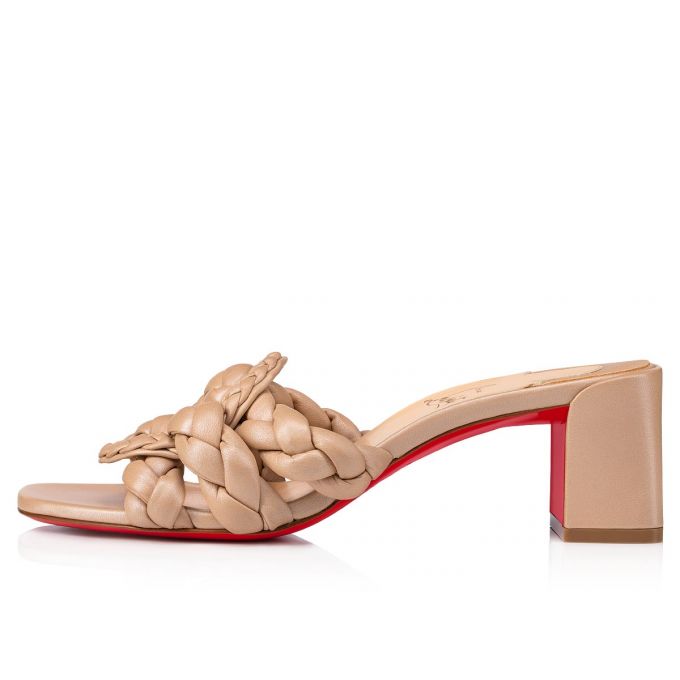 Christian Louboutin Marmela 55 Nappa Sandaletler Sandalet Kadın Bej Rengi | Türkiye NQ8-00820C4