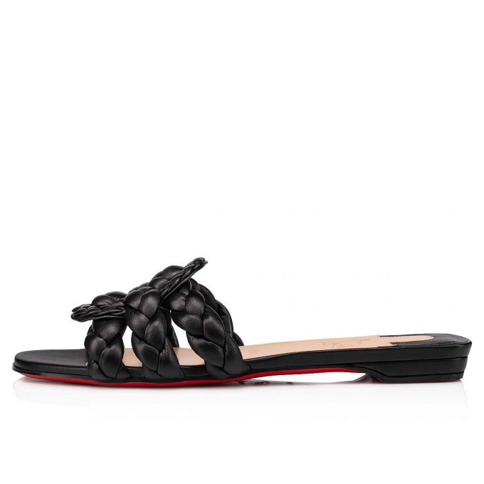 Christian Louboutin Marmela Nappa Flats Düz Ayakkabı Kadın Siyah | Türkiye JZ6-28072D5