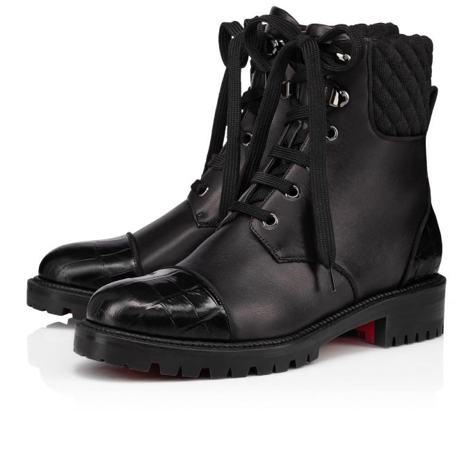 Christian Louboutin Mayr Boot Calf Boots Bot Kadın Siyah | Türkiye TZ6-46134U8