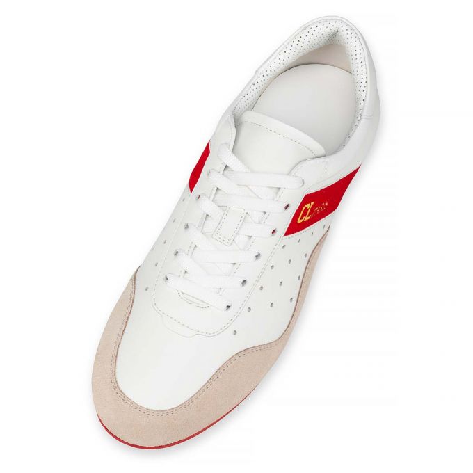 Christian Louboutin My K Low Suede Sneakers Spor Ayakkabı Kadın Beyaz | Türkiye UO5-68616Z1