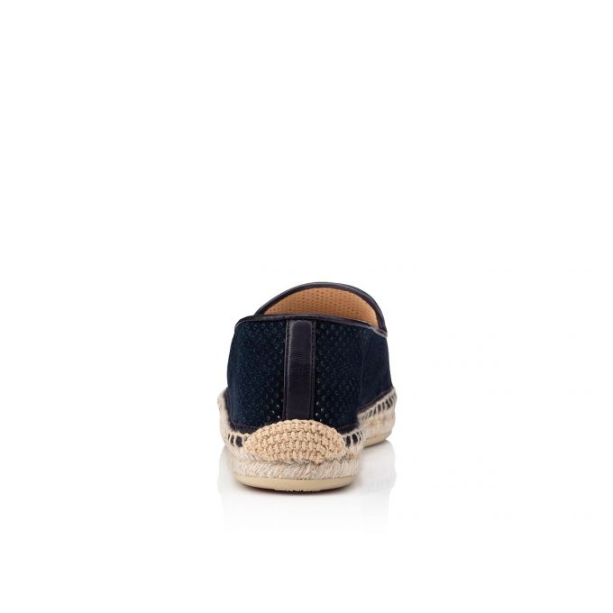 Christian Louboutin Nanou Orlato Veau Velours Espadriller Espadril Ayakkabı Kadın Mavi | Türkiye UA5-22312T2