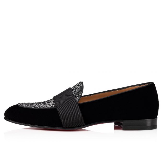 Christian Louboutin Night On The Ni 000 Version Velvet Loafer Makosen Erkek Siyah | Türkiye YI5-73997W3