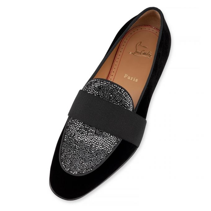 Christian Louboutin Night On The Ni 000 Version Velvet Loafer Makosen Erkek Siyah | Türkiye YI5-73997W3