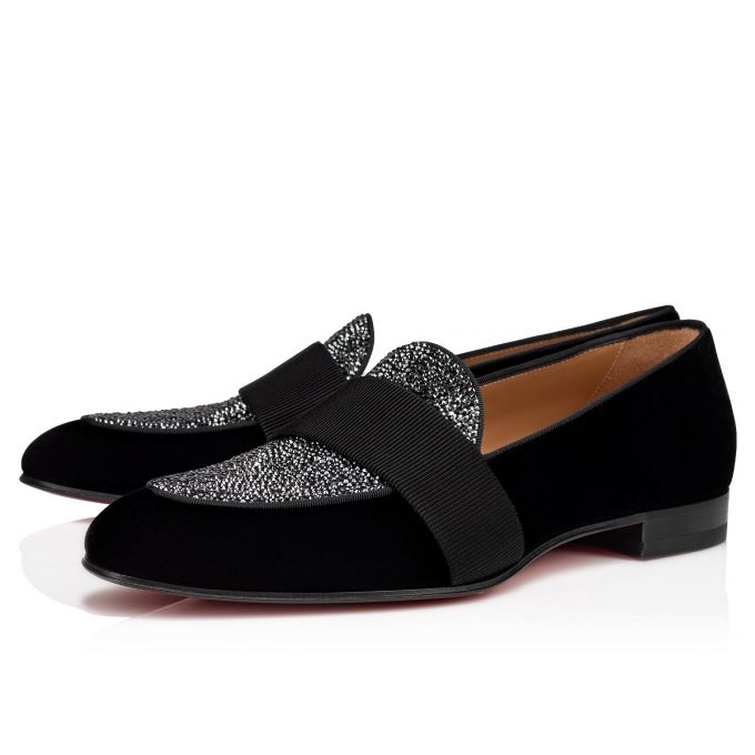 Christian Louboutin Night On The Ni 000 Version Velvet Loafer Makosen Erkek Siyah | Türkiye YI5-73997W3