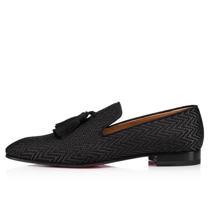 Christian Louboutin Officialito Creative Fabric Loafer Makosen Erkek Siyah | Türkiye KT2-80048B8