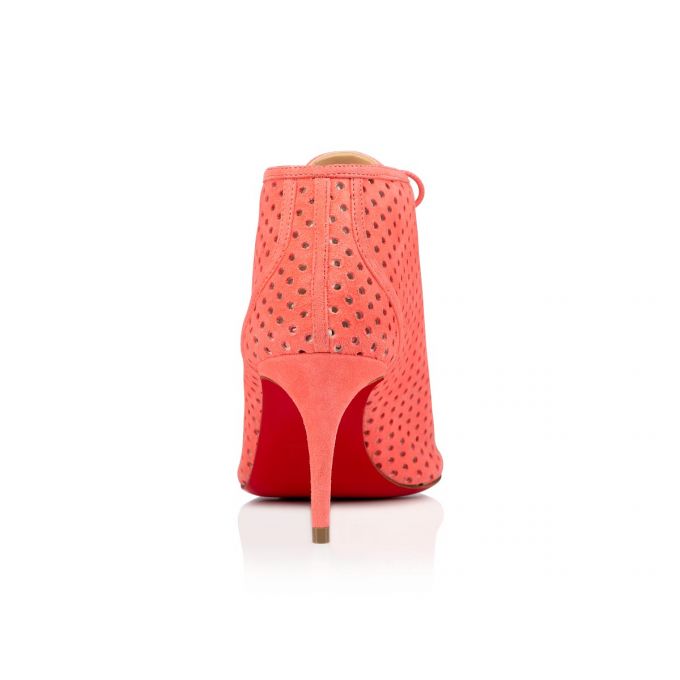 Christian Louboutin Open Ondessa 70 Suede Boots Bot Kadın Pembe | Türkiye QJ8-26002E4