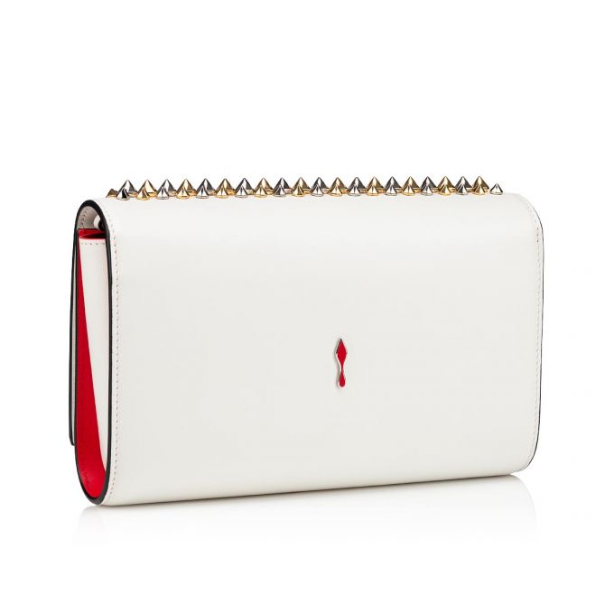 Christian Louboutin Paloma Clutch Classic Leather Cross Body Bags Atlet Çanta Kadın Beyaz Renkli | Türkiye TV3-59925D9