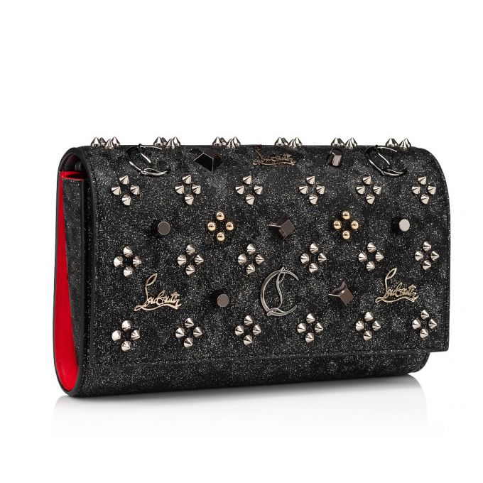 Christian Louboutin Paloma Clutch Creative Leather Akşam Çantaları Akşam Çantaları Kadın Siyah Renkli | Türkiye EJ8-44214L3