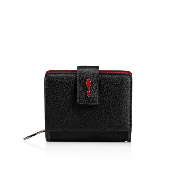 Christian Louboutin Paloma Mini Wll Classic Leather Wallets Cüzdan Kadın Siyah | Türkiye EB4-02100P4