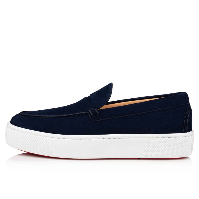 Christian Louboutin Paqueboat Calf Boat Shoes Tekne Ayakkabısı Erkek Mavi | Türkiye KE8-97939N7