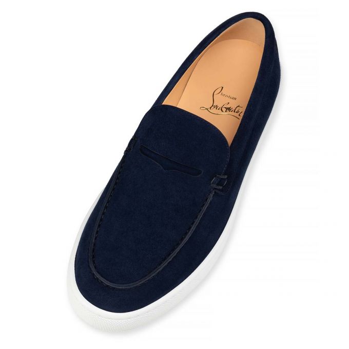 Christian Louboutin Paqueboat Calf Boat Shoes Tekne Ayakkabısı Erkek Mavi | Türkiye KE8-97939N7