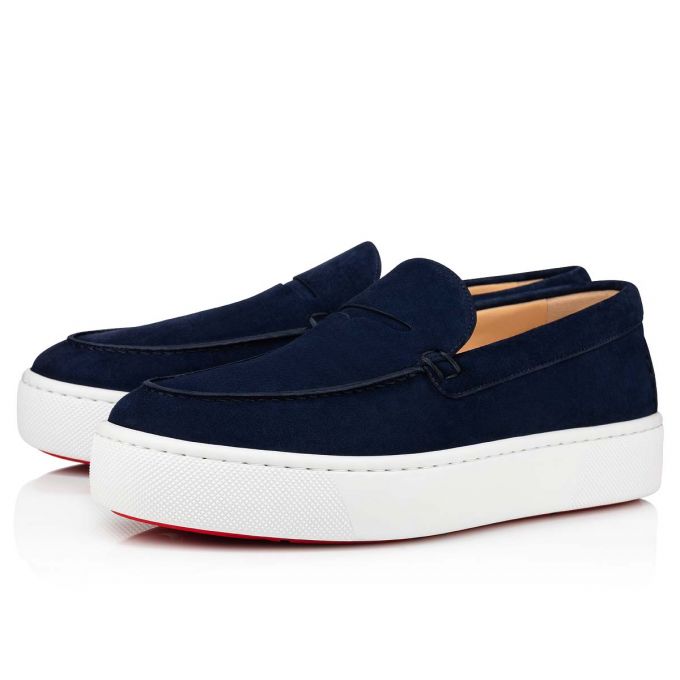 Christian Louboutin Paqueboat Calf Boat Shoes Tekne Ayakkabısı Erkek Mavi | Türkiye KE8-97939N7