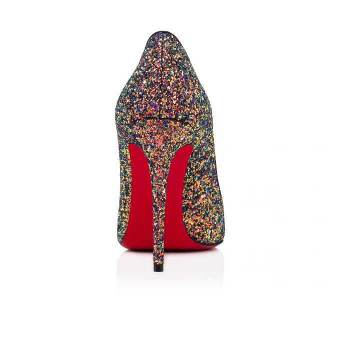 Christian Louboutin Pigalle Follies 100 Glitter Pumps Stiletto Kadın Renkli | Türkiye JL4-67406L3