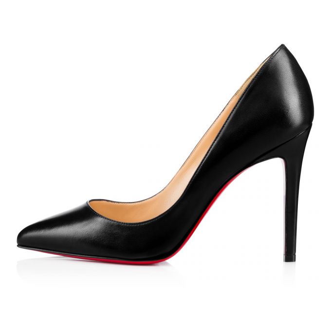 Christian Louboutin Pigalle Nappa Shiny 100 Lambskin Pumps Stiletto Kadın Siyah | Türkiye YZ1-31043Z5