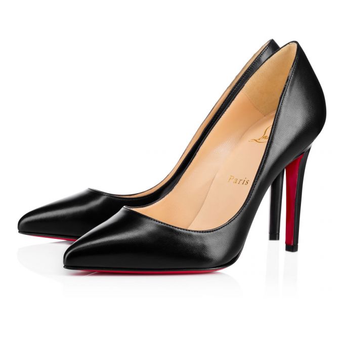 Christian Louboutin Pigalle Nappa Shiny 100 Lambskin Pumps Stiletto Kadın Siyah | Türkiye YZ1-31043Z5