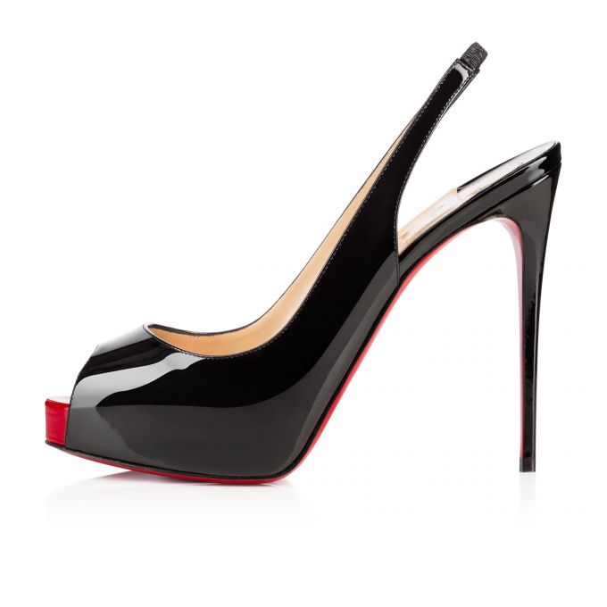 Christian Louboutin Private Number 120 120 Patent Platforms Platforms Kadın Siyah Kırmızı | Türkiye AO4-99259F5