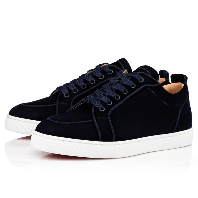 Christian Louboutin Rantulow Orlato Classic Fabric Sneakers Spor Ayakkabı Erkek Lacivert | Türkiye LW0-42174H2