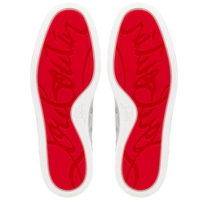 Christian Louboutin Rantulow Version Cotton Sneakers Spor Ayakkabı Erkek Lacivert | Türkiye DB1-02160Q0