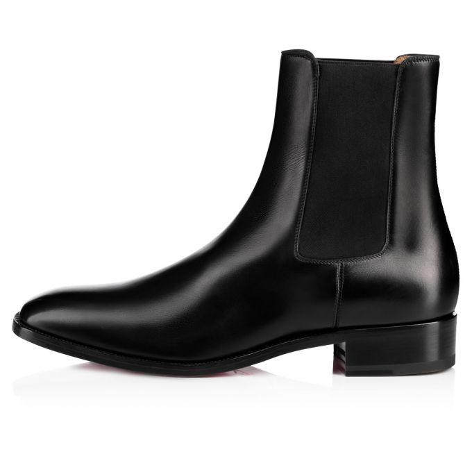 Christian Louboutin Samson 000 Calf Booty Bot Erkek Siyah | Türkiye VT4-11311O8