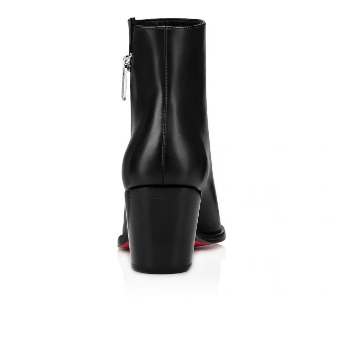 Christian Louboutin Santiazip 65 Calf Boots Bot Kadın Siyah | Türkiye KK3-08090W6