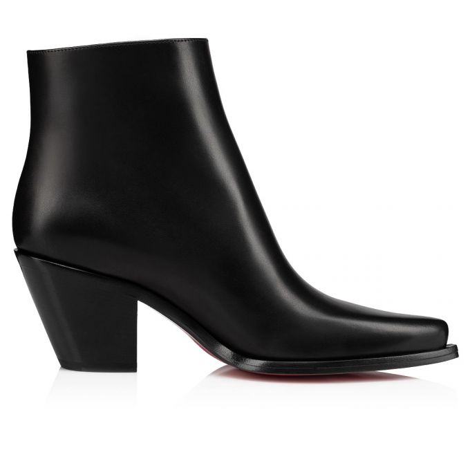 Christian Louboutin Santiazip 65 Calf Boots Bot Kadın Siyah | Türkiye KK3-08090W6