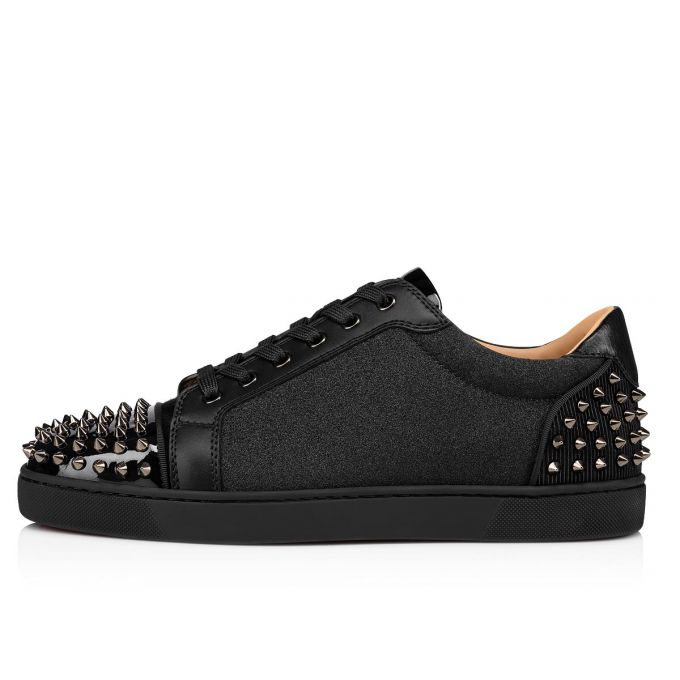 Christian Louboutin Seavaste 2 Creative Leather Sneakers Spor Ayakkabı Erkek Siyah | Türkiye VP2-55395C6