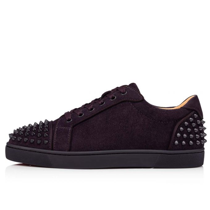 Christian Louboutin Seavaste 2 Orla 000 Mat Veau Velours Sneakers Spor Ayakkabı Erkek Mavi | Türkiye HX5-19651A8