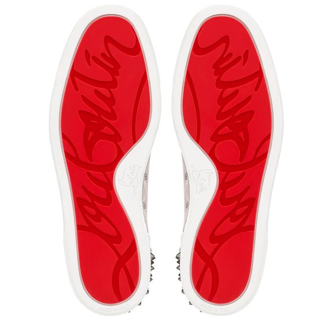 Christian Louboutin Seavaste 2 Orlato Creative Fabric Sneakers Spor Ayakkabı Erkek Beyaz Gri | Türkiye ZH8-12981C2