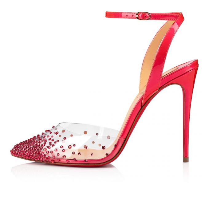 Christian Louboutin Spikaqueen 100 Pvc Pumps Stiletto Kadın Pembe | Türkiye NA9-74537R2