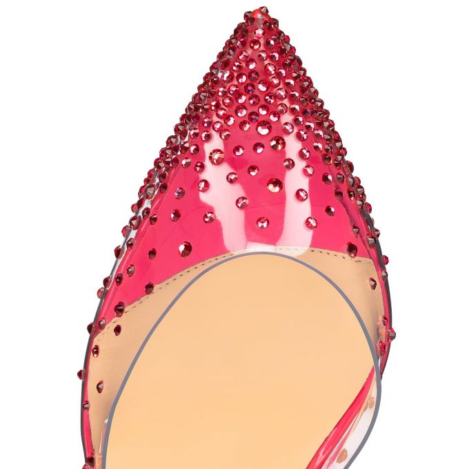 Christian Louboutin Spikaqueen 100 Pvc Pumps Stiletto Kadın Pembe | Türkiye NA9-74537R2