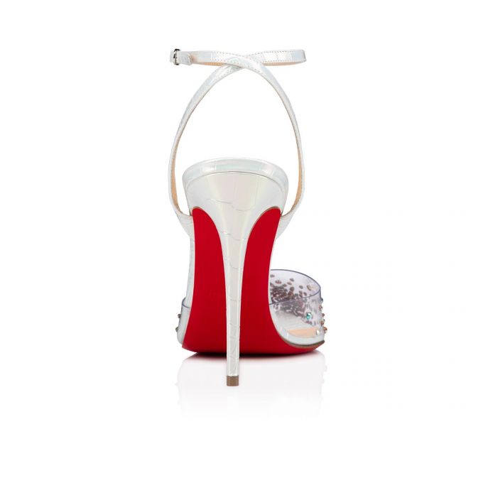 Christian Louboutin Spikaqueen 100 Pvc Pumps Stiletto Kadın Beyaz | Türkiye CT3-19331L8