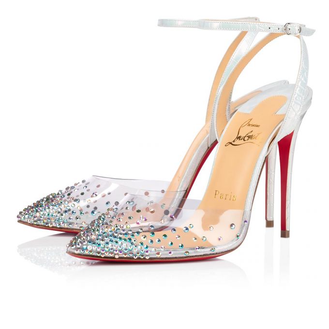 Christian Louboutin Spikaqueen 100 Pvc Pumps Stiletto Kadın Beyaz | Türkiye CT3-19331L8