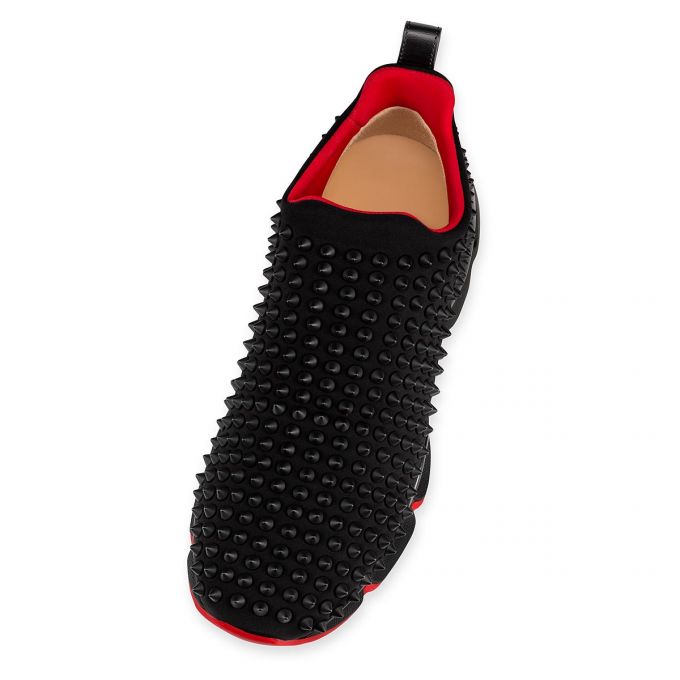 Christian Louboutin Spike Sock Donn 000 Mat Neopren Sneakers Spor Ayakkabı Kadın Siyah | Türkiye AU8-36973H3