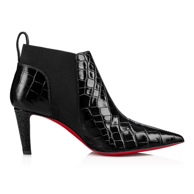 Christian Louboutin Tchakaboot 70 Calf Boots Bot Kadın Siyah | Türkiye YX5-01840R6