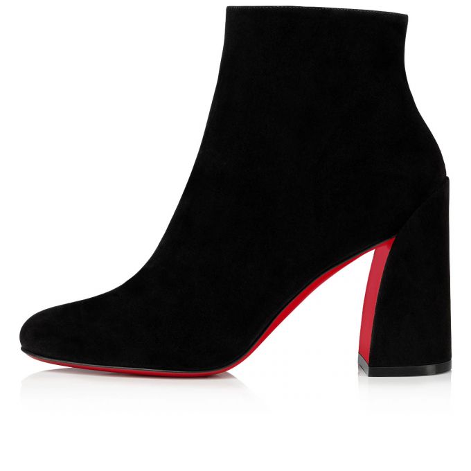 Christian Louboutin Turela 085 85 Veau Velours Boots Bot Kadın Siyah | Türkiye QG3-00070A5