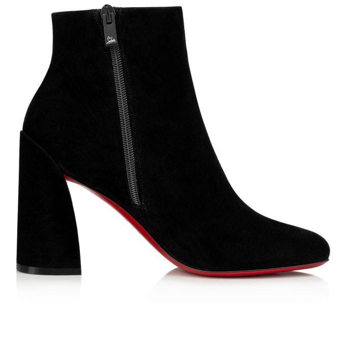 Christian Louboutin Turela 085 85 Veau Velours Boots Bot Kadın Siyah | Türkiye QG3-00070A5