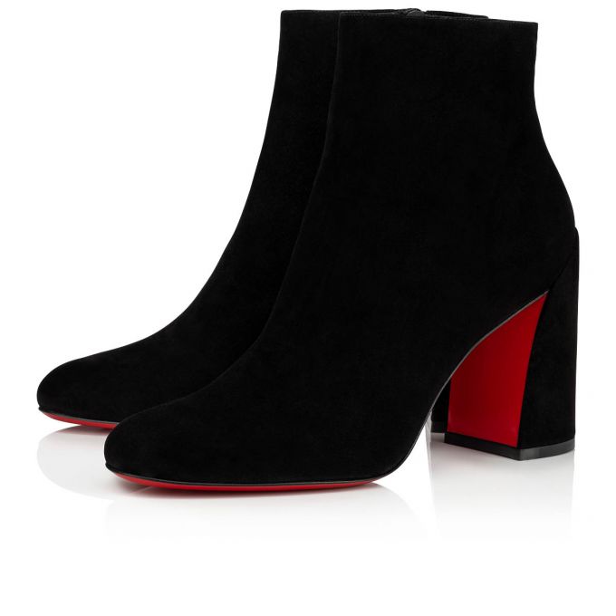 Christian Louboutin Turela 085 85 Veau Velours Boots Bot Kadın Siyah | Türkiye QG3-00070A5