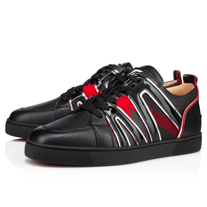 Christian Louboutin Vida Viva Calf Sneakers Spor Ayakkabı Erkek Siyah | Türkiye UM4-50675H7