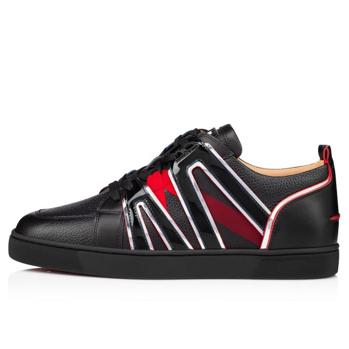 Christian Louboutin Vida Viva Calf Sneakers Spor Ayakkabı Erkek Siyah | Türkiye UM4-50675H7