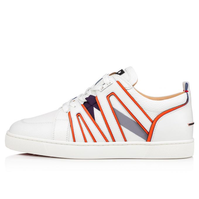 Christian Louboutin Vida Viva Calf Sneakers Spor Ayakkabı Erkek Beyaz | Türkiye JX7-78587Y2