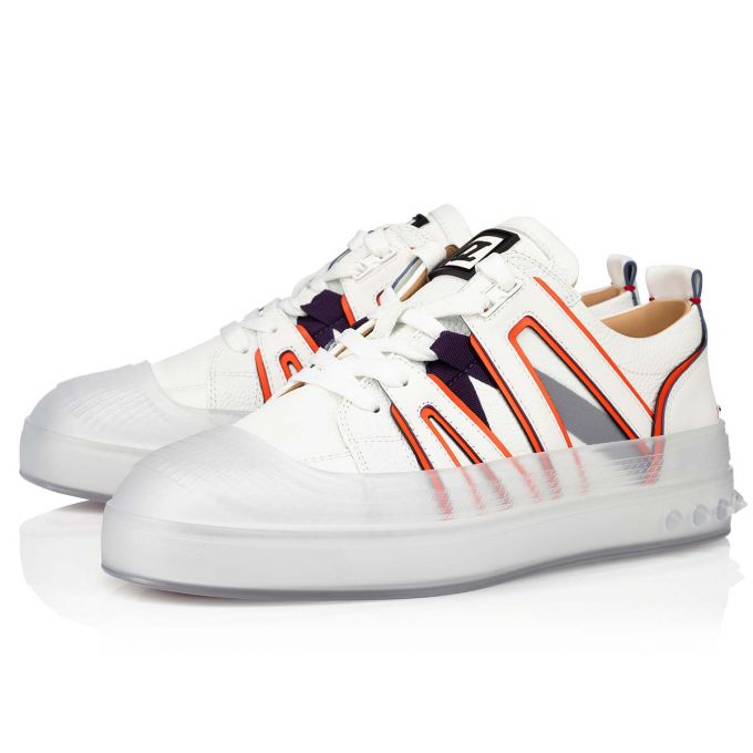 Christian Louboutin Vida Viva Calf Sneakers Spor Ayakkabı Erkek Beyaz | Türkiye JX7-78587Y2