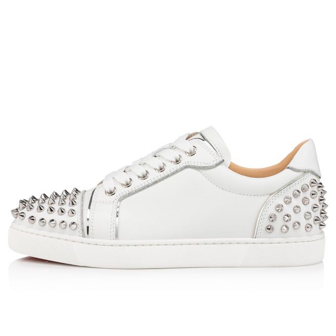 Christian Louboutin Vieira 2 Calf Sneakers Spor Ayakkabı Kadın Beyaz Gümüş | Türkiye SU0-80018P6