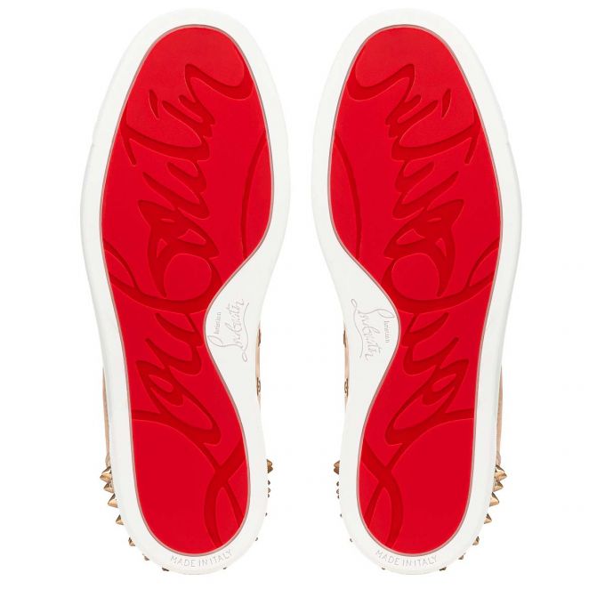 Christian Louboutin Vieira 2 Orlato Veau Velours Sneakers Spor Ayakkabı Kadın Bej Rengi | Türkiye JN9-25092D6