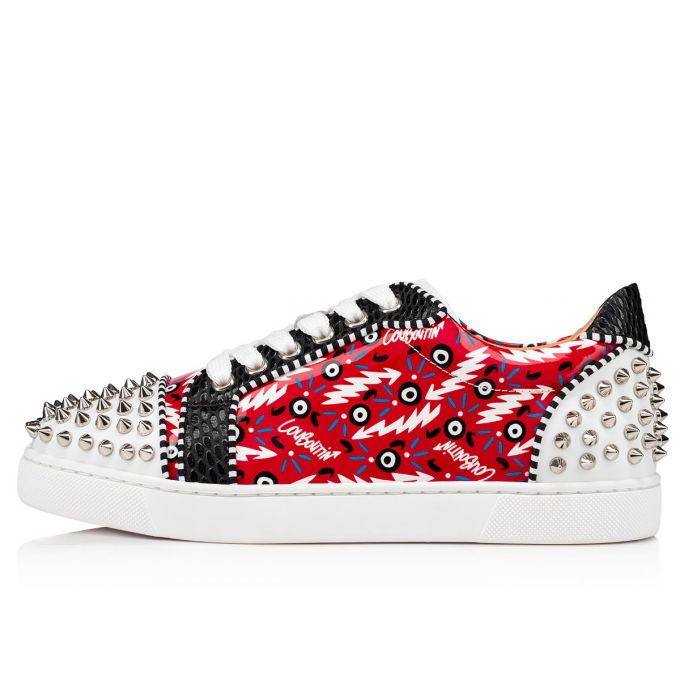 Christian Louboutin Vieira 2 Orlato Version Patent Sneakers Spor Ayakkabı Kadın Kırmızı | Türkiye GJ2-87178S2