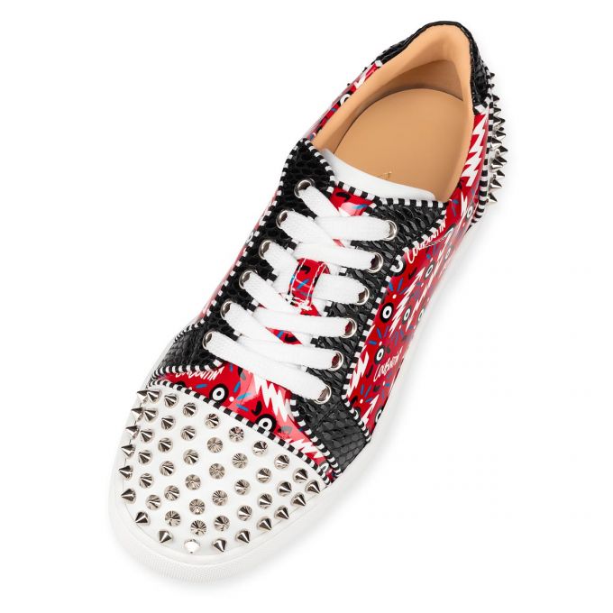 Christian Louboutin Vieira 2 Orlato Version Patent Sneakers Spor Ayakkabı Kadın Kırmızı | Türkiye GJ2-87178S2