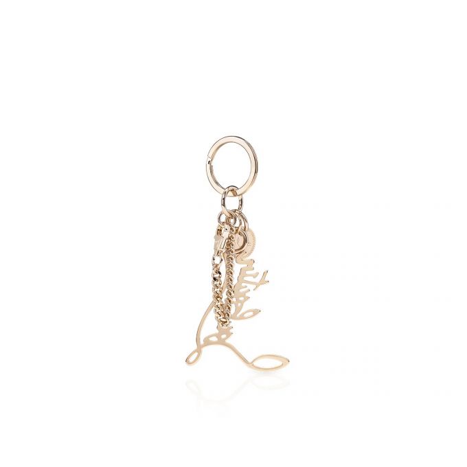 Christian Louboutin W Louboutin Logo Keyring Strass Keyrings Anahtarlık Kadın Altın | Türkiye JN5-55655P0