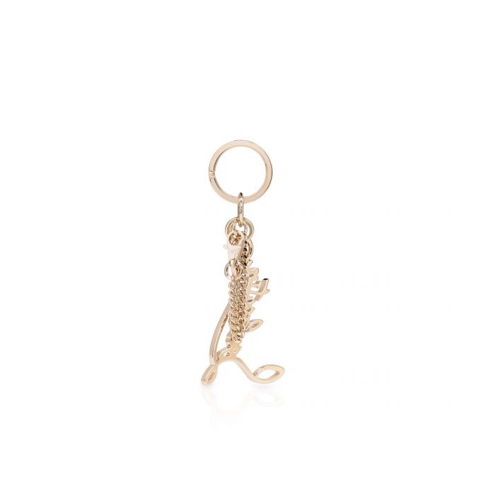 Christian Louboutin W Louboutin Logo Keyring Strass Keyrings Anahtarlık Kadın Altın | Türkiye JN5-55655P0