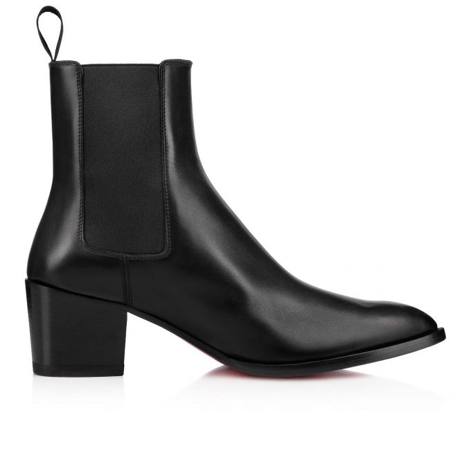 Christian Louboutin William Calf Booty Bot Erkek Siyah | Türkiye QQ5-10911C0