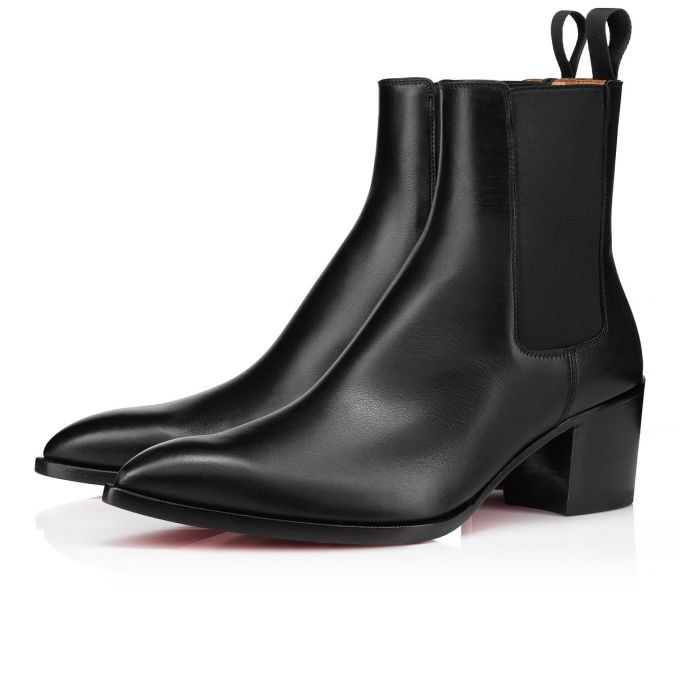 Christian Louboutin William Calf Booty Bot Erkek Siyah | Türkiye QQ5-10911C0